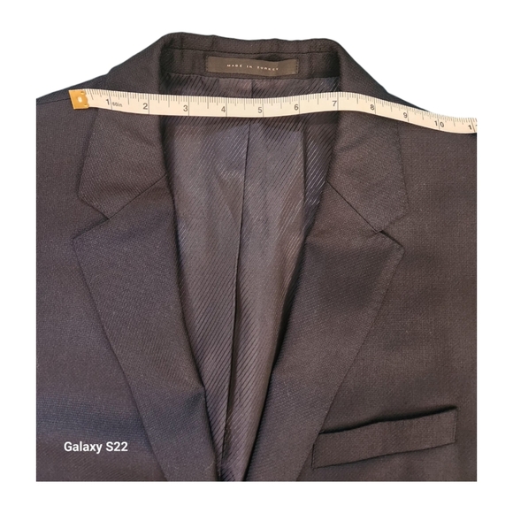 Hugo Boss Men's Blazer 38R, Solid Black, Single Breasted, 100% Wool - Picture 11 of 16